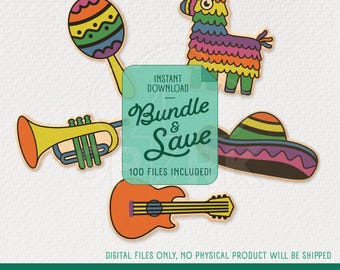 Cinco de Mayo Cookie Cutter & Stamp Bundle, STL for 3D Printing