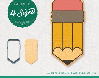 Pencil Cookie Cutter Shape - Available in 4 sizes