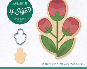 Emporte-pièce en forme de boutons de fleurs, disponible en 4 tailles