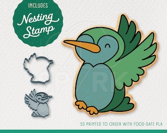 Humming Bird Cookie Cutter & Stamp Set, Available in 4 Sizes