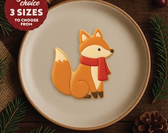 Fox Cookie Cutter and Stamp Set - 3D Printed With Food Safe PLA