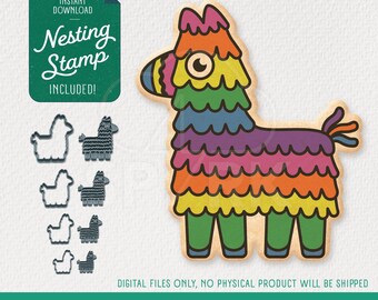 Cinco De Mayo Cookie Cutter & Nesting Stamp, STL Files for 3D Printing, Includes 4 Sizes