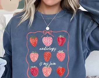 Moletom "Audiologia é a minha paixão", Moletom divertido de Audiologia, Presente para técnico em audiologia, Presente para audiologista, Presente para estudante de audiologia