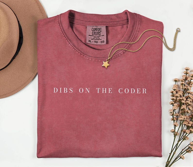Dibs On The Coder-shirt, cadeau voor programmeurs, verjaardagscadeau voor softwareontwikkelaars, afstudeercadeau informatica, bedankje voor het programmeerteam afbeelding 8