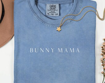 Camiseta de mamá conejita, camiseta de colores cómodos, camiseta de Pascua, camiseta de fiesta temática de conejito, regalo para mamá conejita, regalo para Pascua, camiseta divertida de Pascua