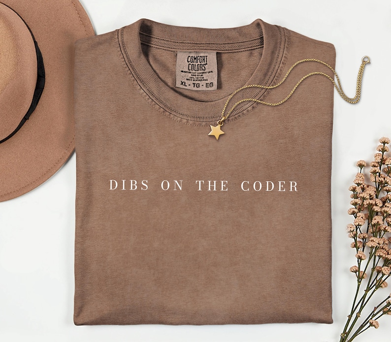 Dibs On The Coder-shirt, cadeau voor programmeurs, verjaardagscadeau voor softwareontwikkelaars, afstudeercadeau informatica, bedankje voor het programmeerteam afbeelding 7
