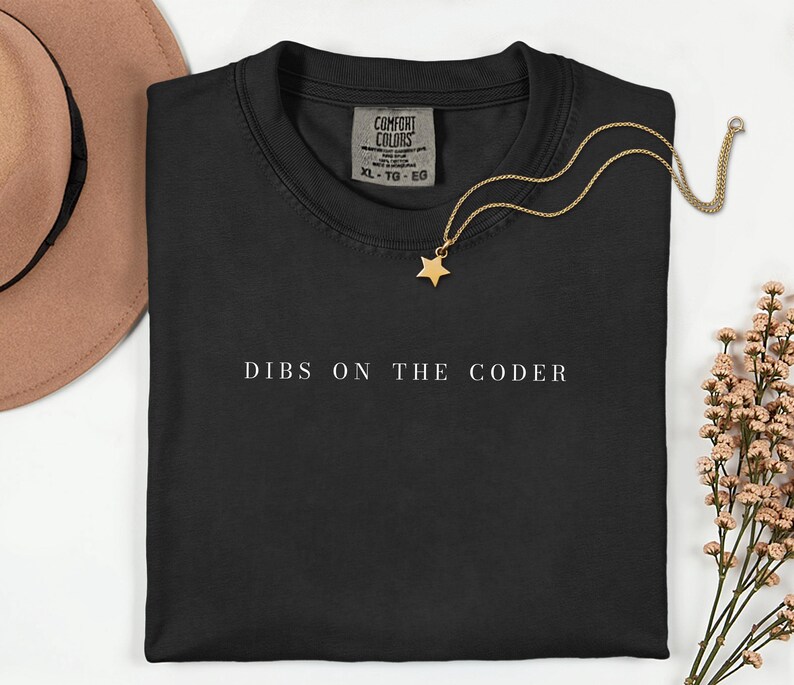 Dibs On The Coder-shirt, cadeau voor programmeurs, verjaardagscadeau voor softwareontwikkelaars, afstudeercadeau informatica, bedankje voor het programmeerteam afbeelding 4