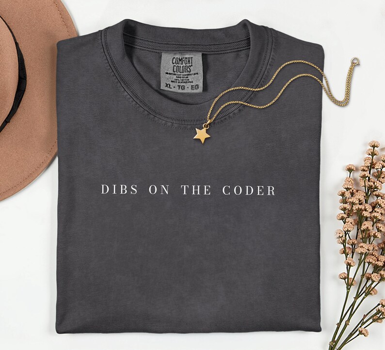 Dibs On The Coder-shirt, cadeau voor programmeurs, verjaardagscadeau voor softwareontwikkelaars, afstudeercadeau informatica, bedankje voor het programmeerteam afbeelding 6