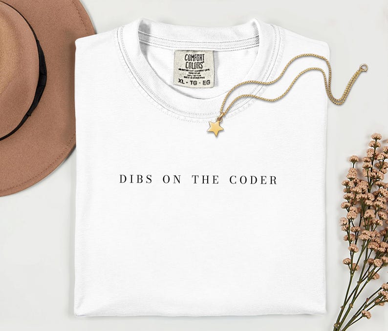 Dibs On The Coder-shirt, cadeau voor programmeurs, verjaardagscadeau voor softwareontwikkelaars, afstudeercadeau informatica, bedankje voor het programmeerteam afbeelding 5