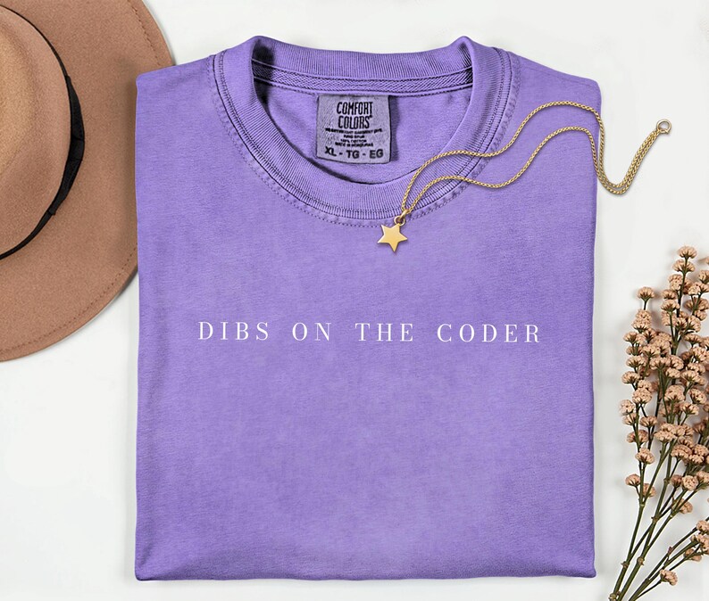 Dibs On The Coder-shirt, cadeau voor programmeurs, verjaardagscadeau voor softwareontwikkelaars, afstudeercadeau informatica, bedankje voor het programmeerteam afbeelding 9