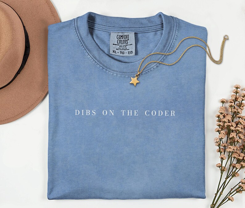 Dibs On The Coder-shirt, cadeau voor programmeurs, verjaardagscadeau voor softwareontwikkelaars, afstudeercadeau informatica, bedankje voor het programmeerteam afbeelding 3