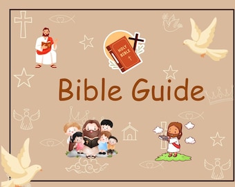 Children's Illustrated Bible Guide – Homeschool & Sunday School (Digital JPG File)
