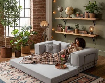 Modular Corduroy Sofa Set, Floor Couch with Washable Covers, Cozy Living Room Seating, Gaming Sofa, L-Shaped Floor Pillows