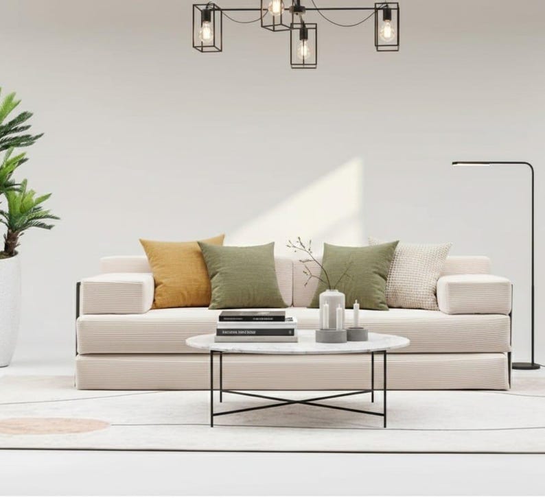 Vardagsrumssoffor, Modulsoffor, Soffa i manchestertyg, Golvsoffa, Tvättbara överdrag, Vardagsrumssoffa, Gamingsoffa, Golvkudde bild 13