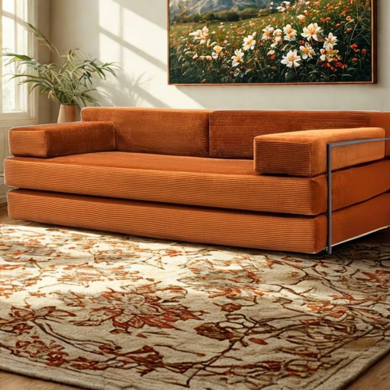 Vardagsrumssoffor, Modulsoffor, Soffa i manchestertyg, Golvsoffa, Tvättbara överdrag, Vardagsrumssoffa, Gamingsoffa, Golvkudde bild 15