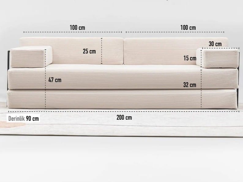 Vardagsrumssoffor, Modulsoffor, Soffa i manchestertyg, Golvsoffa, Tvättbara överdrag, Vardagsrumssoffa, Gamingsoffa, Golvkudde bild 4