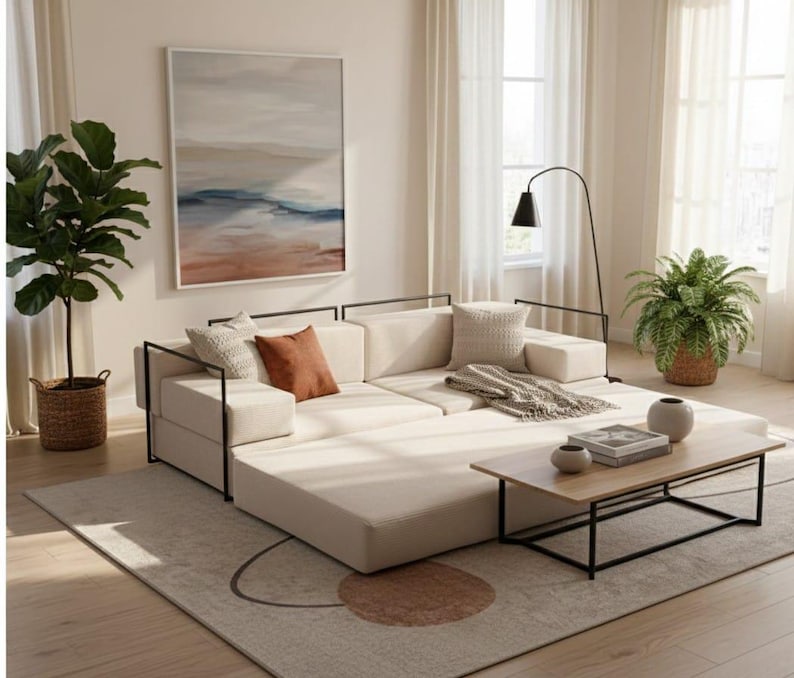 Vardagsrumssoffor, Modulsoffor, Soffa i manchestertyg, Golvsoffa, Tvättbara överdrag, Vardagsrumssoffa, Gamingsoffa, Golvkudde bild 14