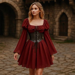red renaissance dress short Short Renaissance Dress