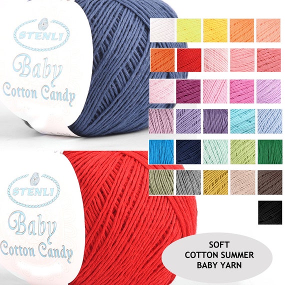Soft Cotton Baby Yarn for Crocheting / Knitting