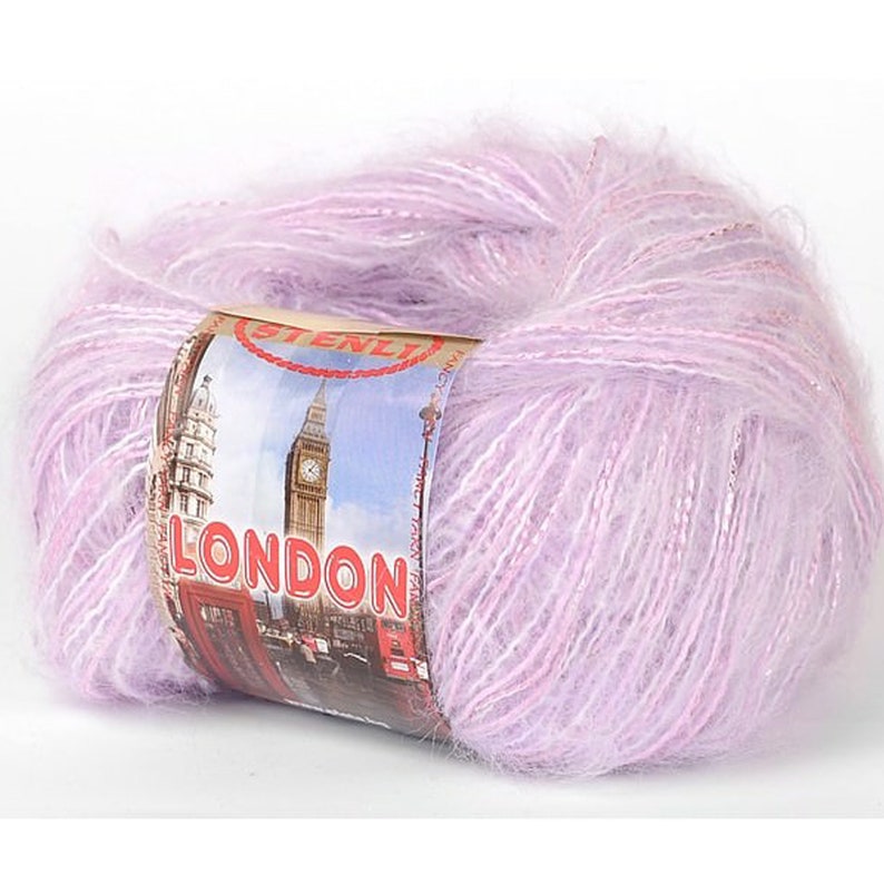 Different Colors Blend Mohair Yarn Acrylic Wool Fluffy Yarn Etsy