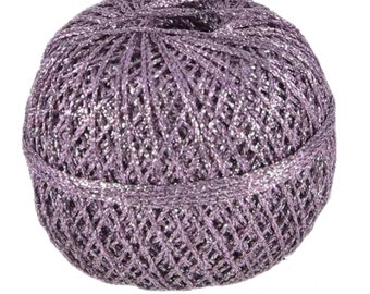 Pack De 37 Pelotes Ice Yarns Rock Star Violet, Laine Mérinos Et Acrylique, 50g