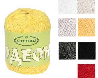 Fil de bande de crochet de tricot d'été de ruban de polyamide de coton fin, 50 gr, différentes couleurs