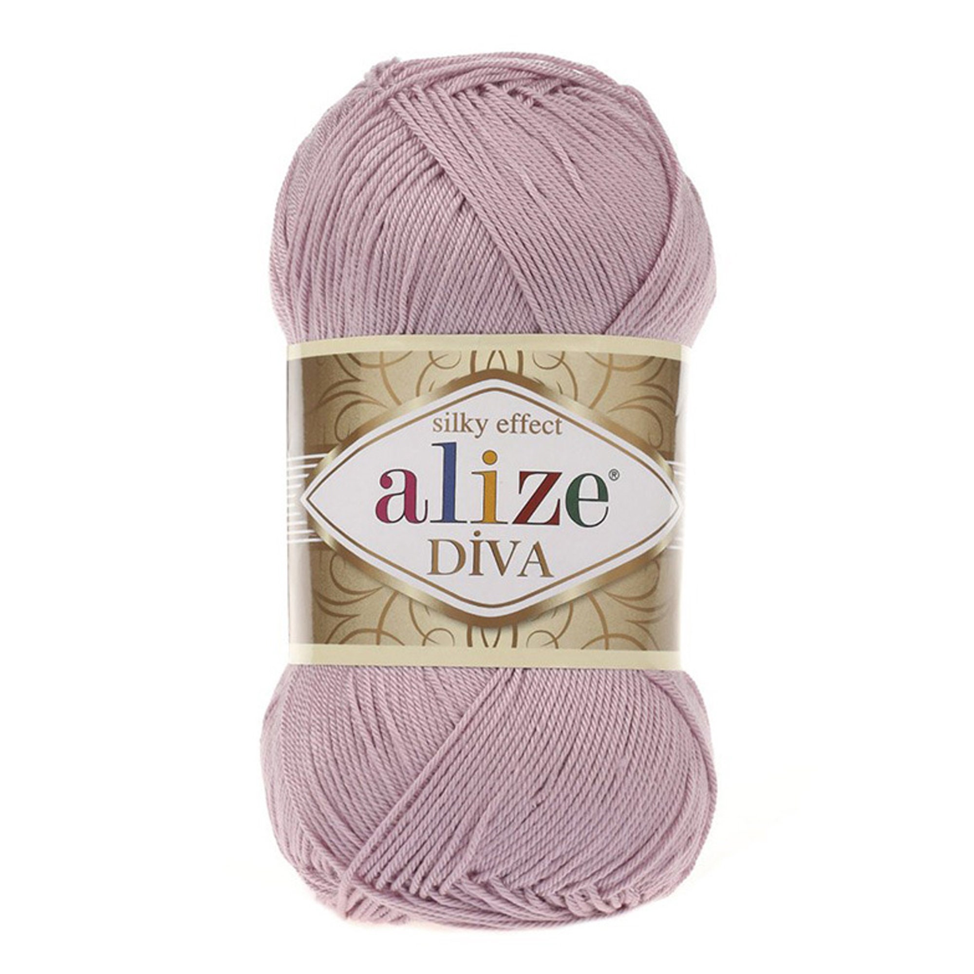 ALIZE DIVA Silk Effect, Microfiber Acrylic Yarn, 4 Ply Sport Weight Yarn,  Knitting Crocheting Summer Yarn Skein 