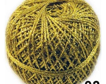 Metallic Gold Yarn, Weight 13,oz / 390 gram. Knitting, crochet wt other  Yarn.