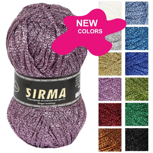 Gold Metallic Ribbon Yarn Golden Glitter Lurex Lame Brocade - Etsy