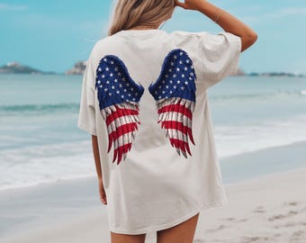 Wild And Free Shirt, 250 Years of America Patriotic Tee, Freedom Wings T-Shirt, American Pride Tee