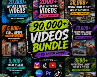 90,000+ Viral Reels Bundle PLR MRR, AI Animated Content, Viral reels, TikTok, Instagram, YouTube