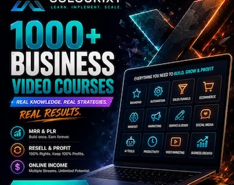 1000+ Business Courses Bundle | PLR MRR Resell Rights