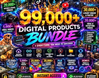 99,000+ Viral Reels Bundle PLR MRR, AI Animated Content, Viral reels, TikTok, Instagram, YouTube