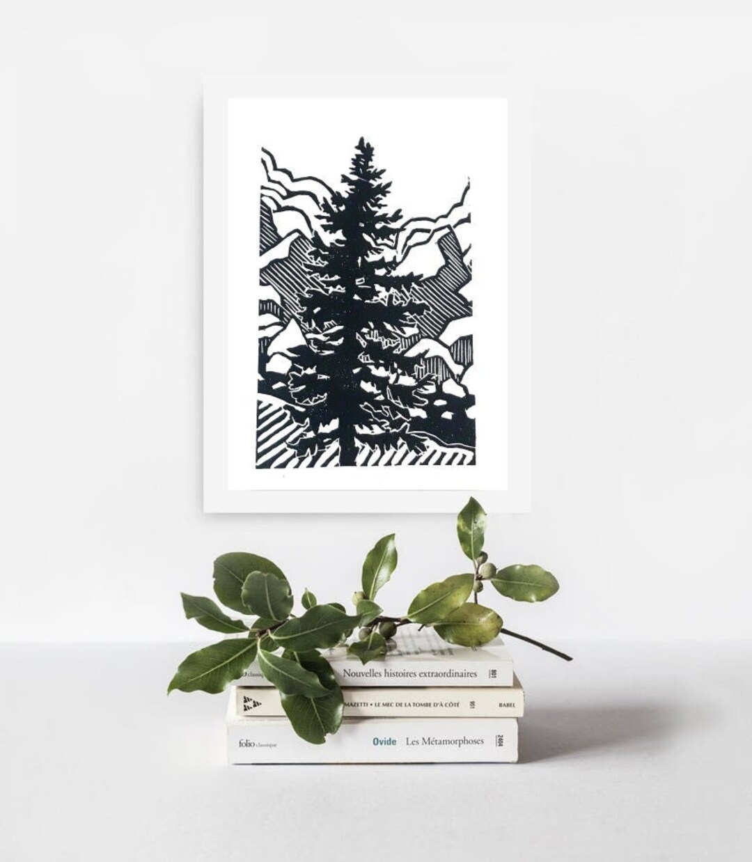 Dream Tree Print- Abstract Nature Tree Portrait Design - Art Print ...