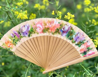 Abanicos pintados a mano