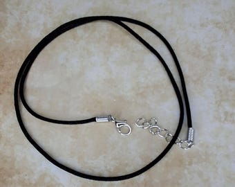 Plain black cord only Necklace (no crystal)