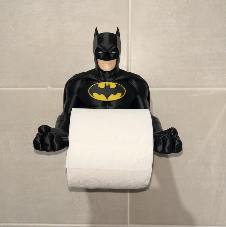 Batman Toilet Paper Holder | Geeky Bathroom Gift | DC Comics Accessory ...
