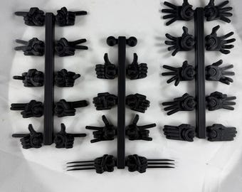 Kit de 13 manos adicionales para maniquí. Elige tu talla.