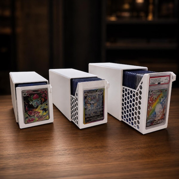 Card Storage Vault with Display | PSA & CGC Slabs, Top Loaders or Semi-Rigid Holders