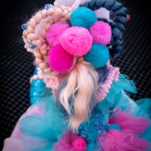 SALE OOAK Handmade Art Doll Festive Clown Clareta image 10