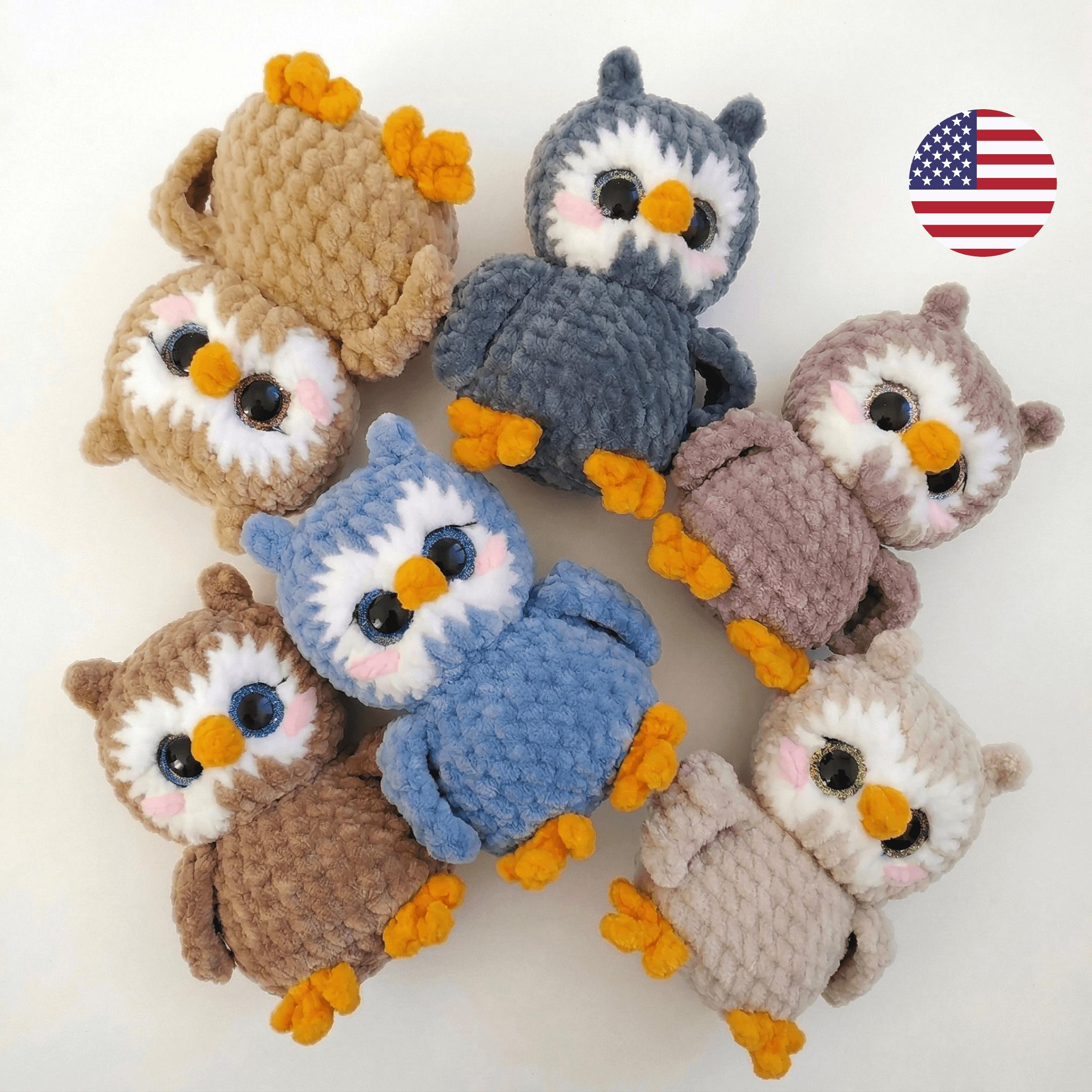 Crochet Owl Amigurumi Pattern PDF, Filyusha Plush Toy Tutorial (Instant Download)