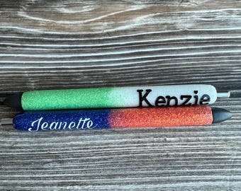 Bolígrafo de gel con purpurina ombré/Bolígrafo recargable personalizado