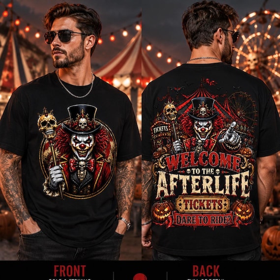 Creepy Clown PNG, Halloween Horror Carnival Design, Evil Circus Graphic (Digital Download)