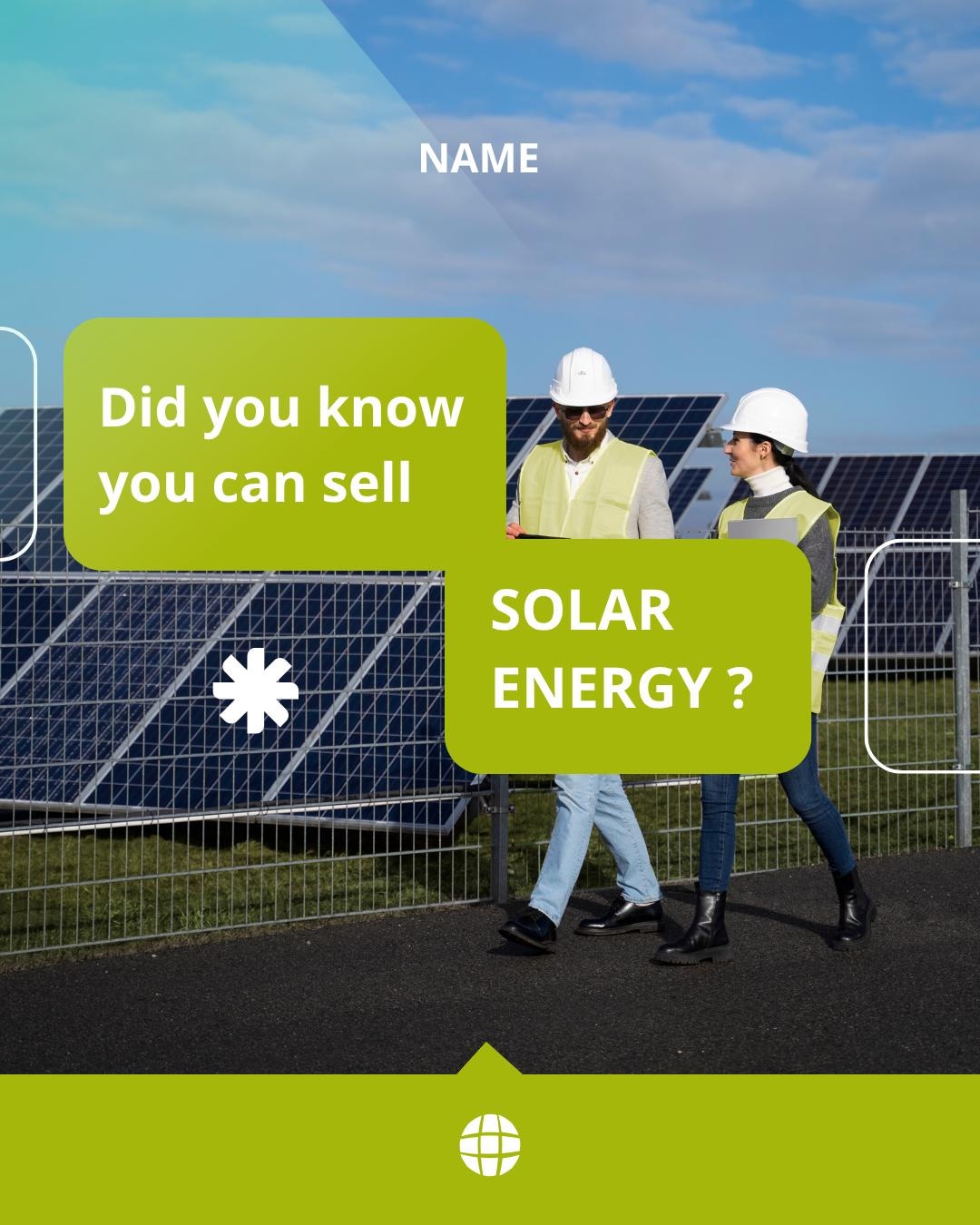 Solar Energy Canva Instagram Post Templates (editable) - Etsy