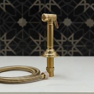 Olackerad mässings sidospruta för diskho