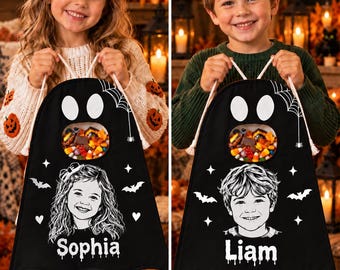 Personalized Halloween Bucket | Personalized Trick or Treat Bag | Personalized Halloween Basket | Custom Trick or Treat Bag