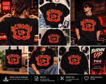 Jonas Brothers PNG, Burnin Up Design, Jonas Brothers SVG & EPS | Retro konsertdesign | Cricut Cut-fil | Digital nedladdning