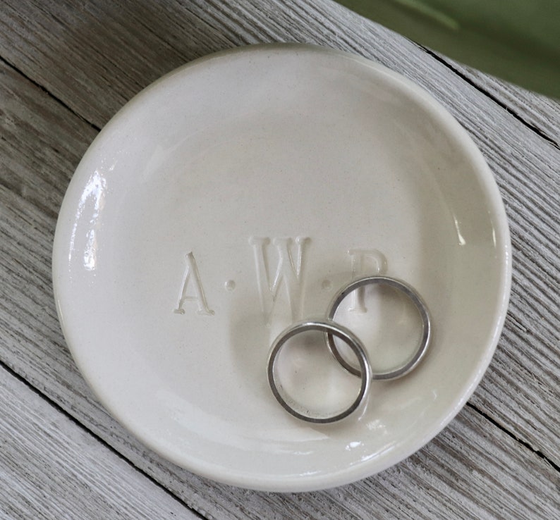 Ring Holder Ring Dish Monogram Dish Engagement Gift | Etsy