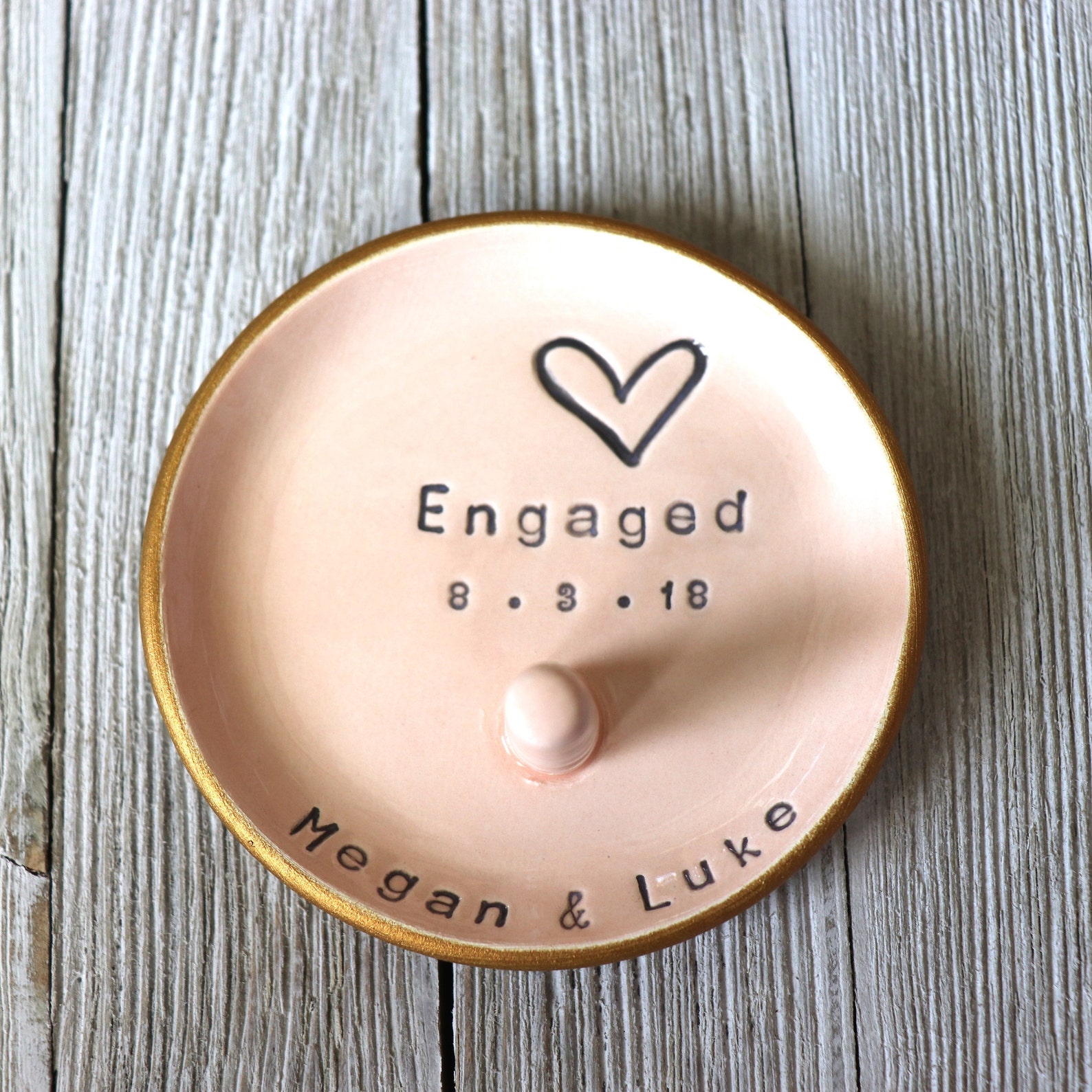 Engagement Gift ring dish wedding ring holder Wedding gift Etsy