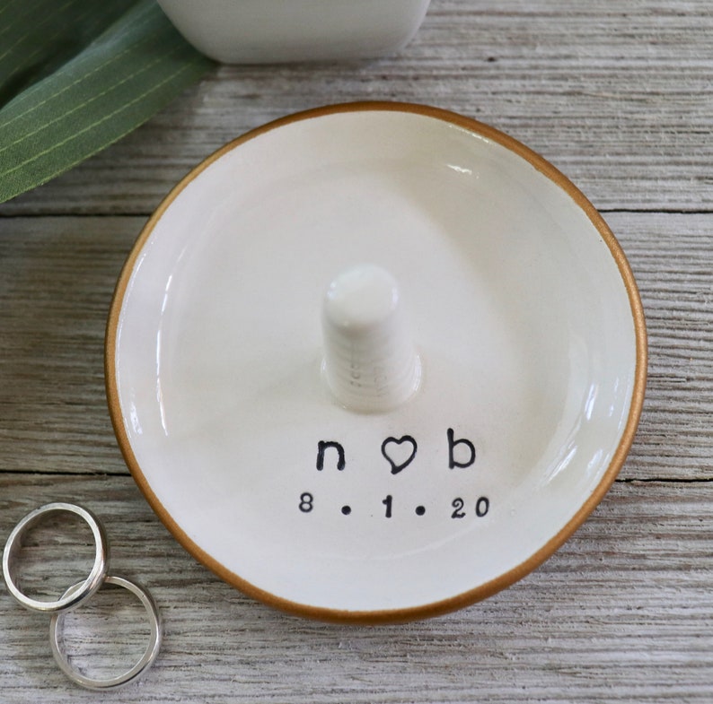 Ring Dish Ring Holder Engagement Gift Bridal Shower Gift Etsy
